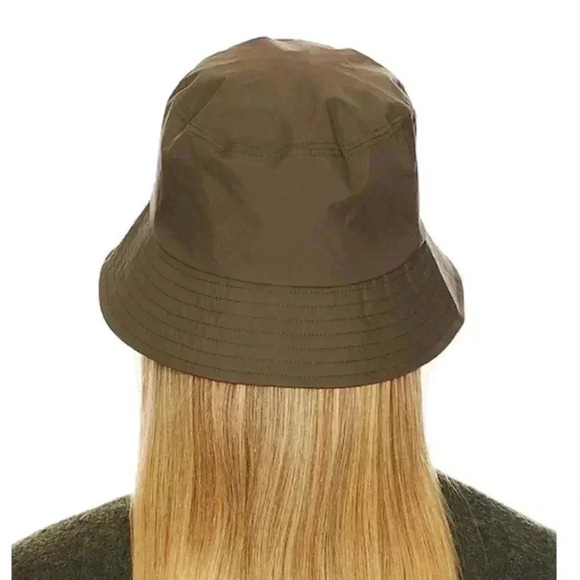 NWT Anine Bing Demi Bucket Hat Dark Olive Green XS/S main image 6